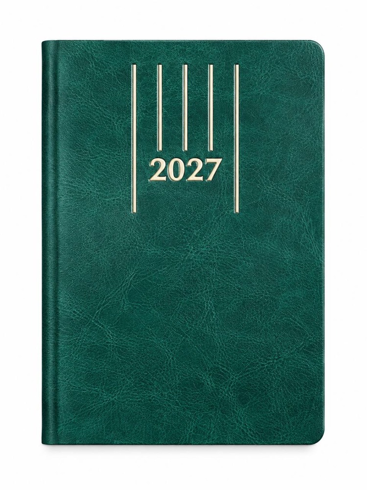 Щоденник датований 2027 Buromax Memory А5 зі штучної шкіри 336 сторінок зелений BM.21151-04