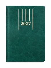 Щоденник датований 2027 Buromax Memory А5 зі штучної шкіри 336 сторінок зелений BM.21151-04