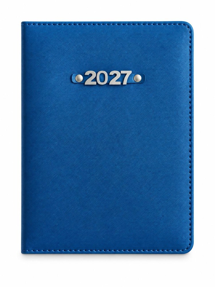 Щоденник датований 2027 Buromax Form зі штучної шкіри А5 синій BM.21181-02