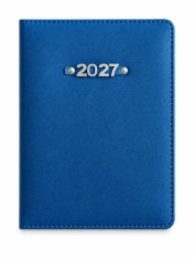 Щоденник датований 2027 Buromax Form зі штучної шкіри А5 синій BM.21181-02