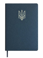 Щоденник датований 2027 Buromax Volya зі штучної шкіри А4 336 сторінок темно-синій BM.2774-03