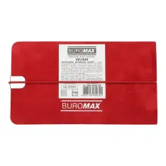 Щотижневик датований 2027 Buromax Velour зі штучної шкіри 153x87 мм 128 сторінок червоний BM.2902-05. Фото 3