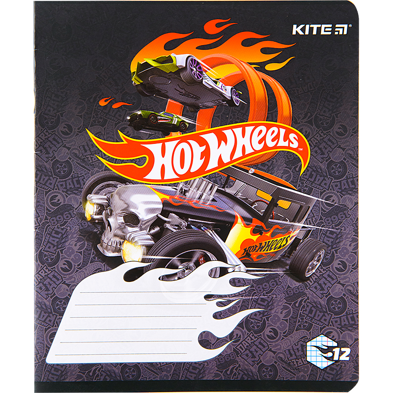 Зошит шкільний Kite Hot Wheels 12 аркушів, клітинка HW22-232. Фото 4