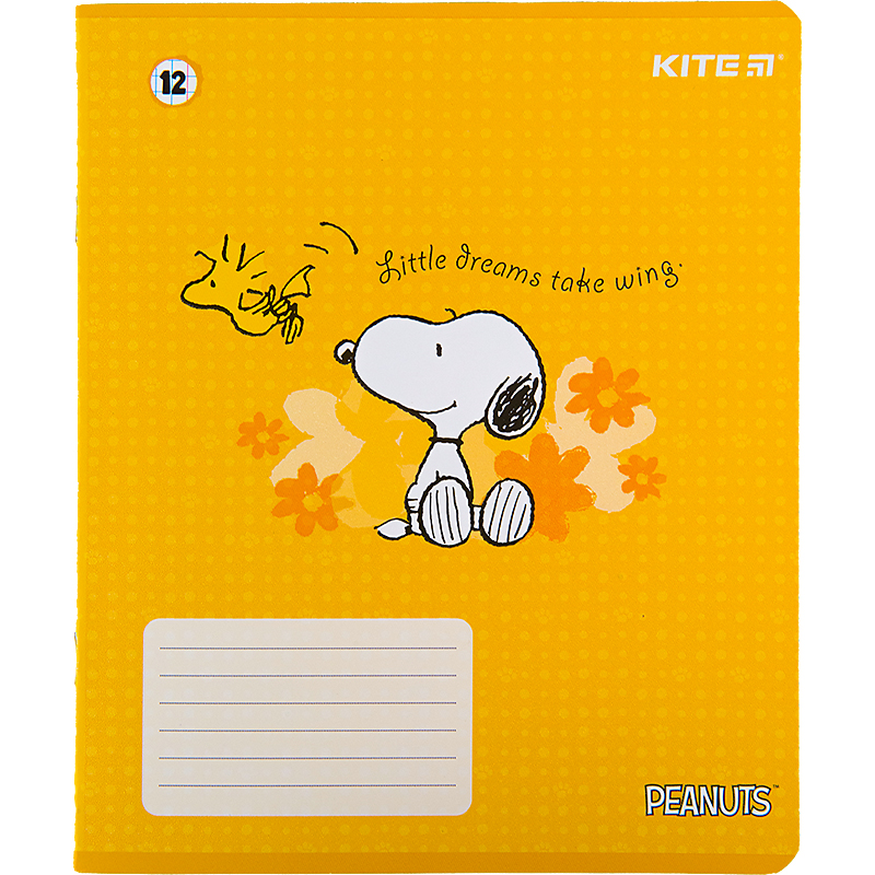 Зошит шкільний Kite Snoopy 12 аркушів, клітинка SN22-232. Фото 4