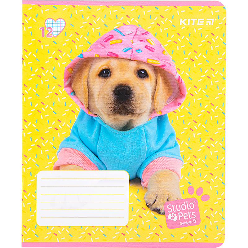 Зошит шкільний Kite Studio Pets 12 аркушів, клітинка SP22-232. Фото 2