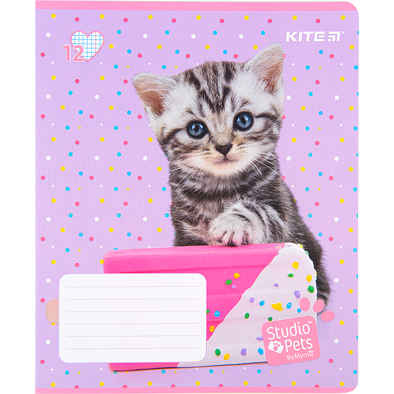 Зошит шкільний Kite Studio Pets 12 аркушів, клітинка SP22-232. Фото 8