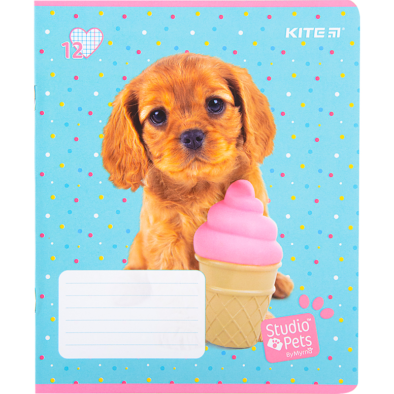 Зошит шкільний Kite Studio Pets 12 аркушів, клітинка SP22-232. Фото 12