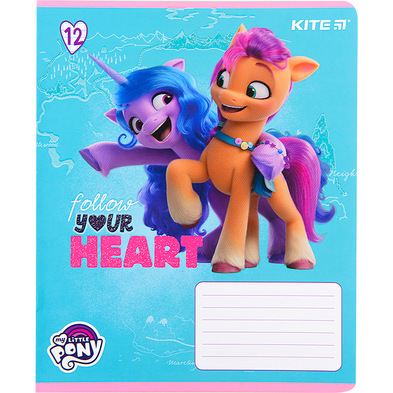 Зошит шкільний Kite My Little Pony 12 аркушів, клітинка LP22-232. Фото 2
