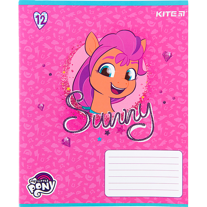 Зошит шкільний Kite My Little Pony 12 аркушів, коса лінія  LP22-235. Фото 8
