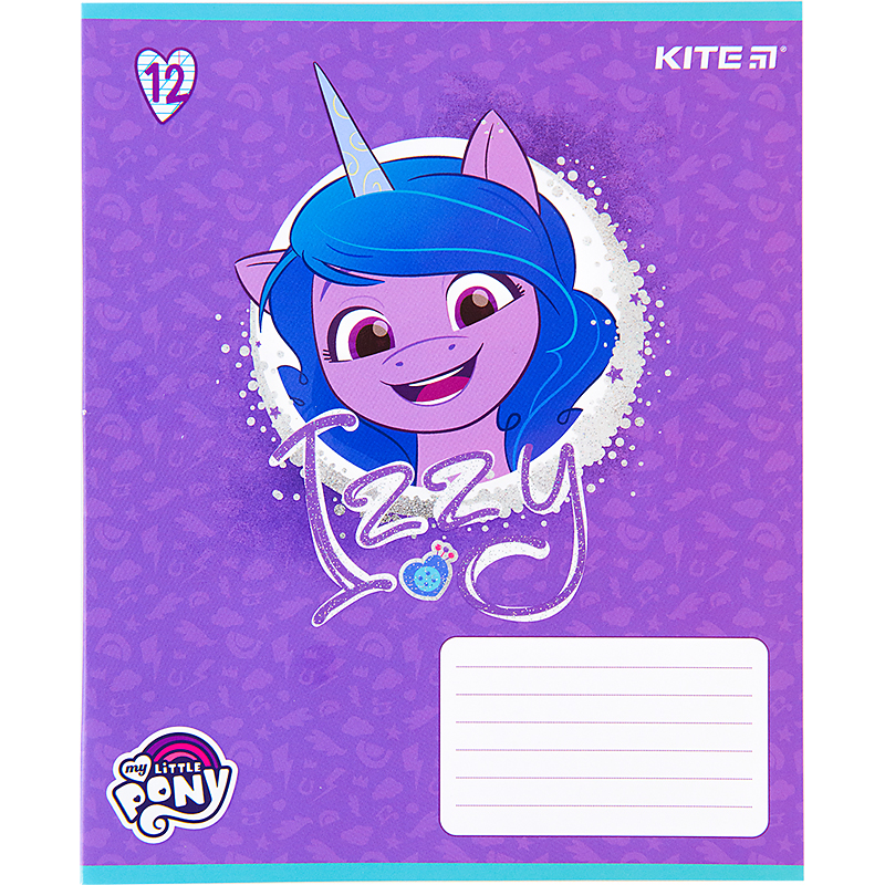 Зошит шкільний Kite My Little Pony 12 аркушів, коса лінія  LP22-235. Фото 2