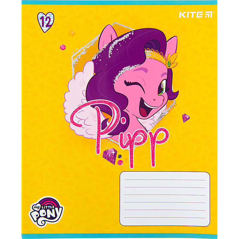 Зошит шкільний Kite My Little Pony 12 аркушів, коса лінія  LP22-235. Фото 6