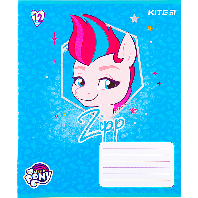 Зошит шкільний Kite My Little Pony 12 аркушів, коса лінія  LP22-235. Фото 10