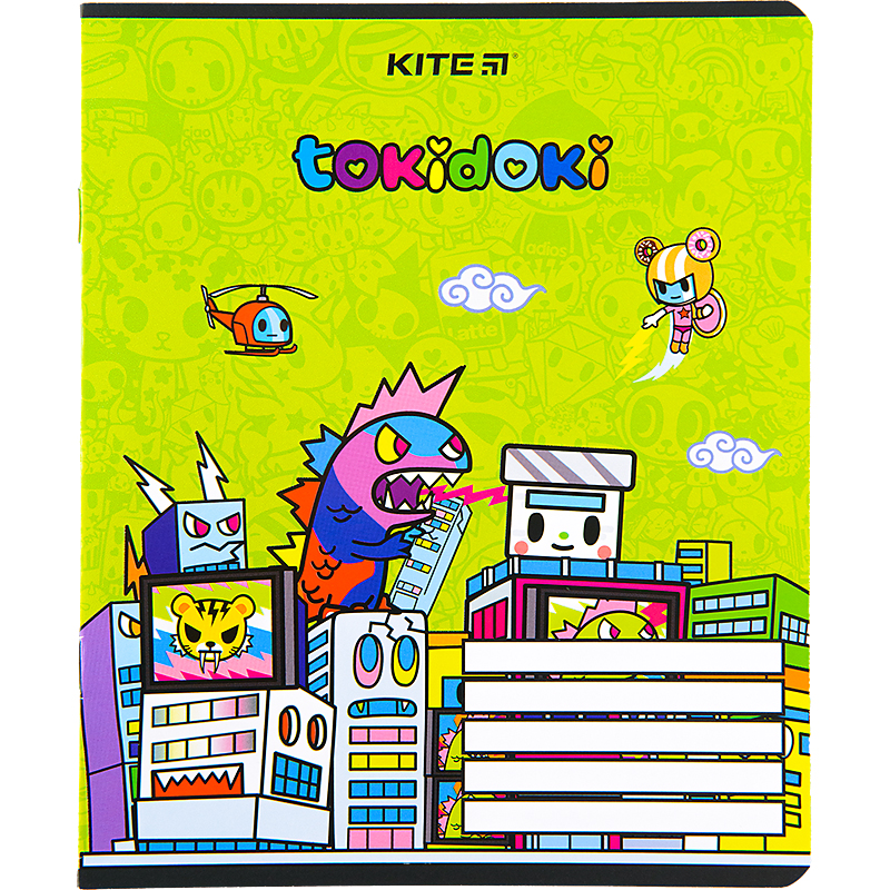 Зошит шкільний Kite tokidoki 12 аркушів, клітинка TK22-232. Фото 4