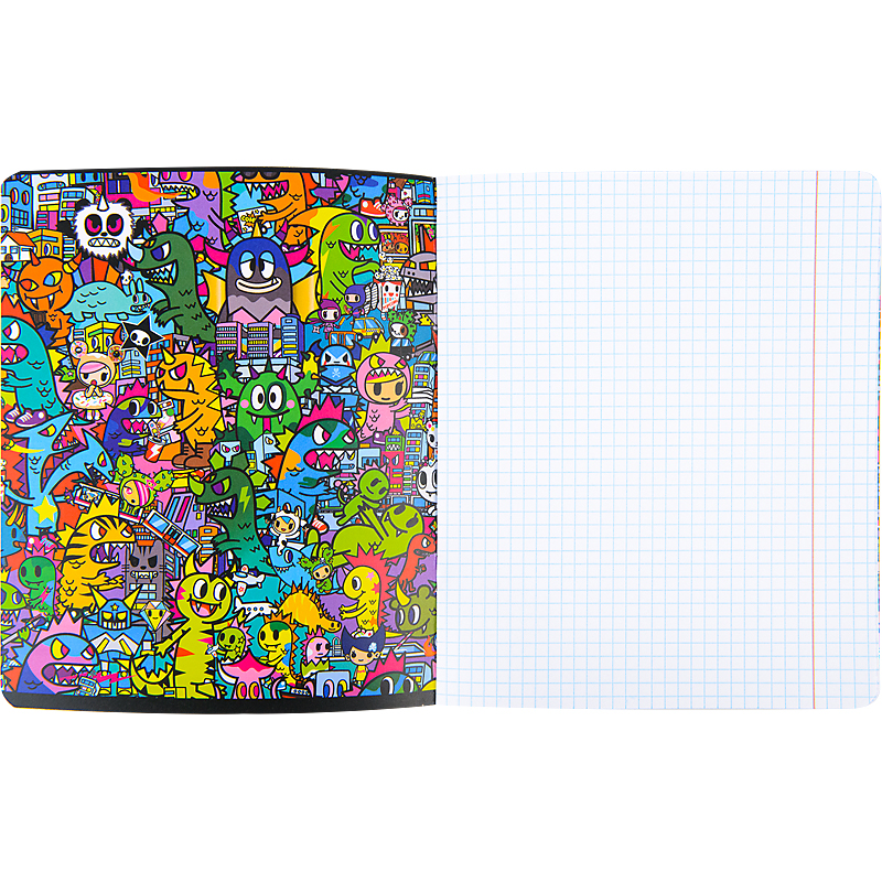 Зошит шкільний Kite tokidoki 12 аркушів, клітинка TK22-232. Фото 6