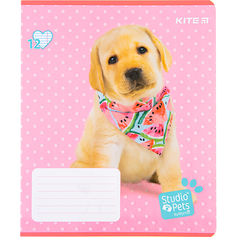 Зошит шкільний Kite Studio Pets 12 аркушів, лінія SP22-234. Фото 4