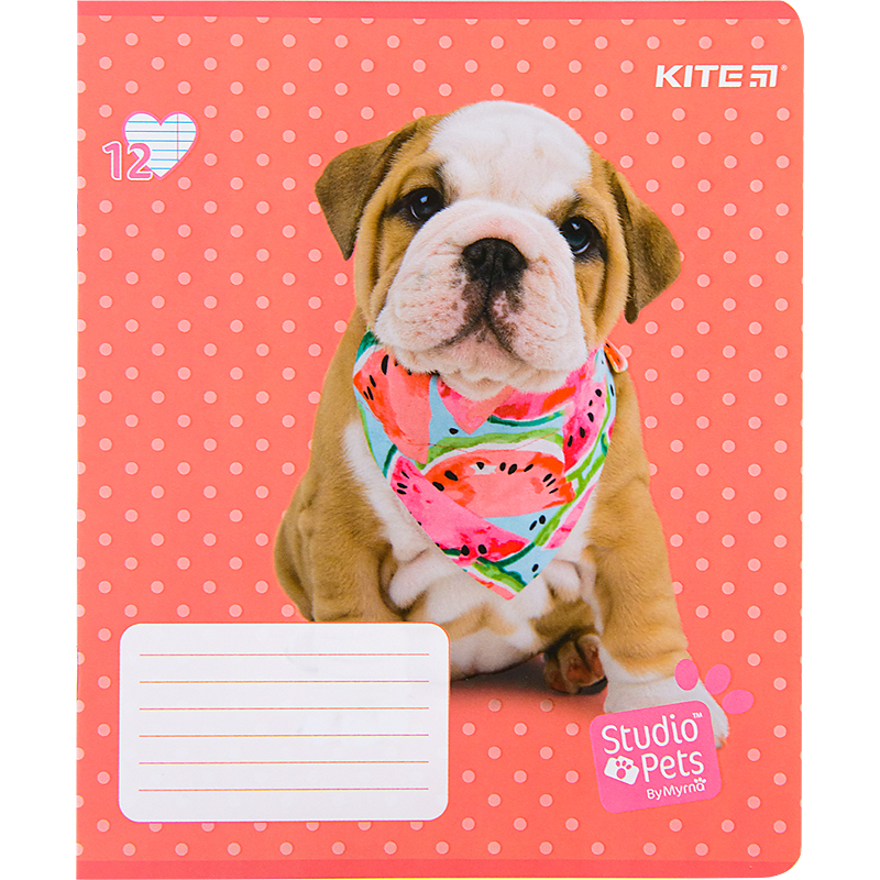 Зошит шкільний Kite Studio Pets 12 аркушів, лінія SP22-234. Фото 10