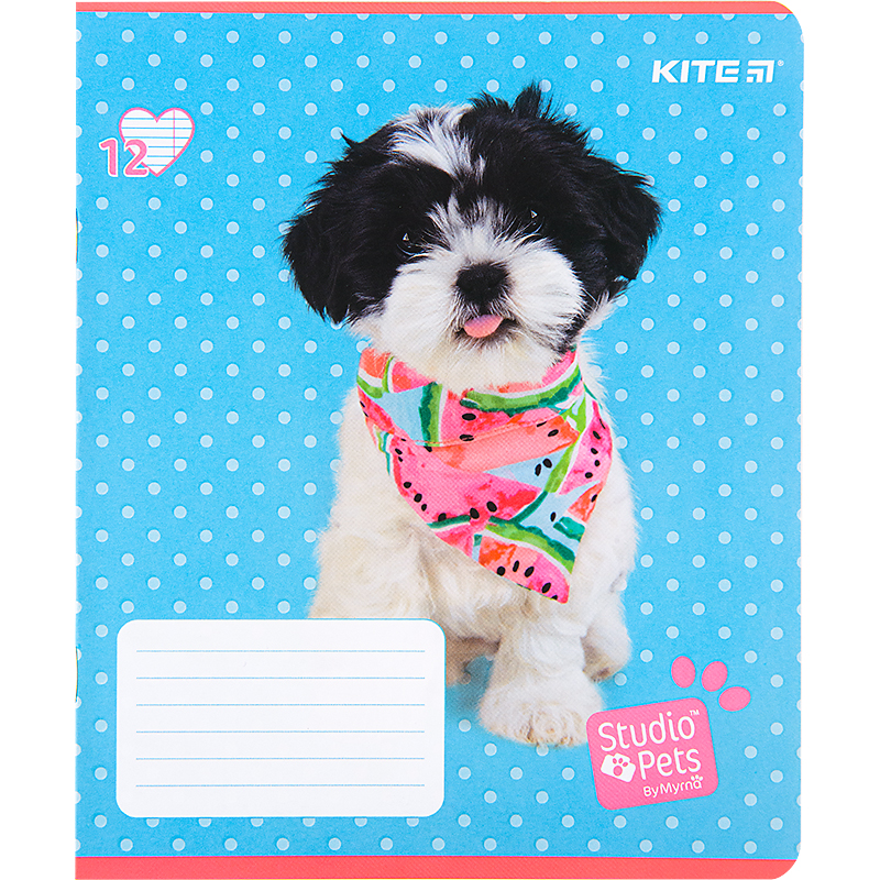 Зошит шкільний Kite Studio Pets 12 аркушів, лінія SP22-234. Фото 12