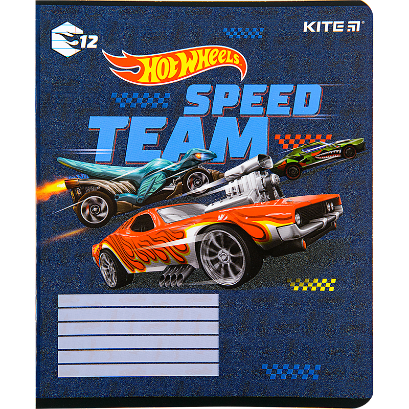 Зошит шкільний Kite Hot Wheels 12 аркушів, лінія HW22-234. Фото 4