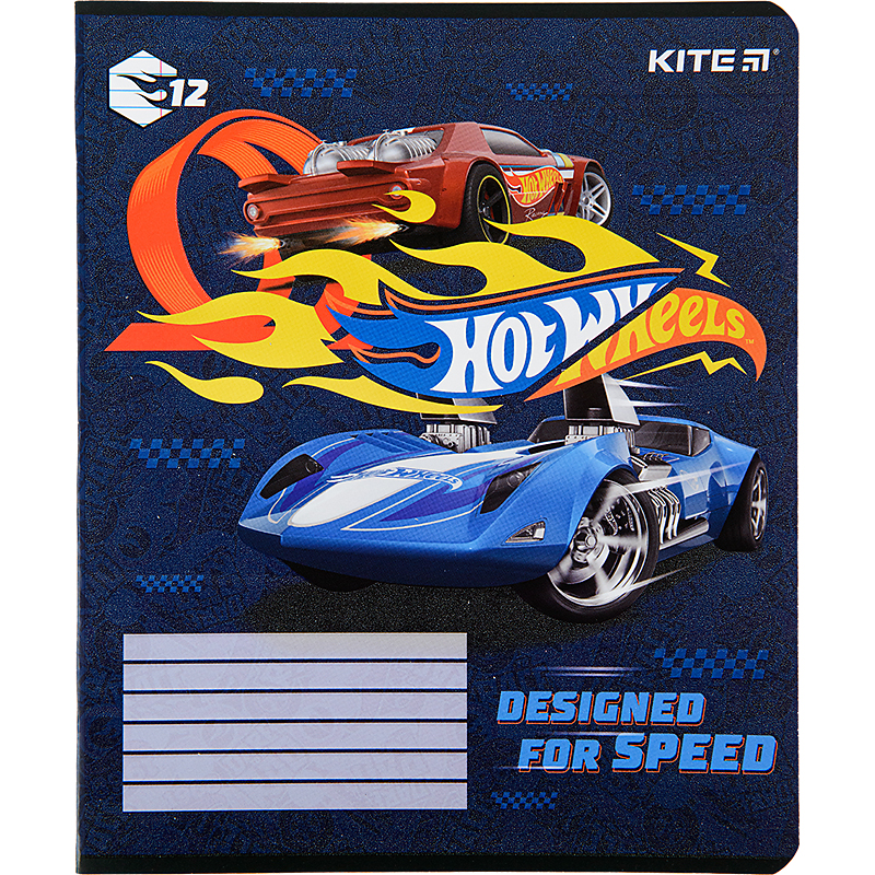 Зошит шкільний Kite Hot Wheels 12 аркушів, лінія HW22-234. Фото 9