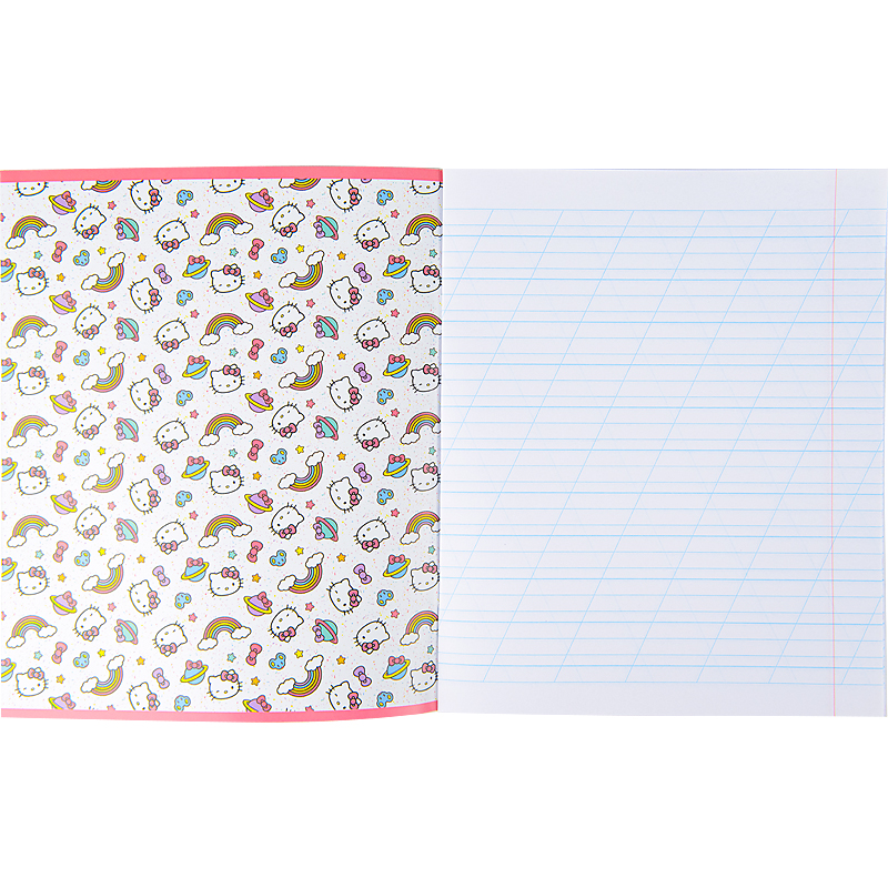 Зошит шкільний Kite Hello Kitty 12 аркушів, коса лінія HK22-235. Фото 4