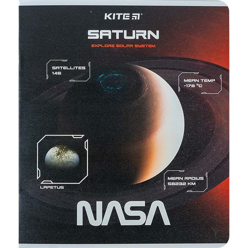 Зошит шкільний Kite NASA 24 аркуша, клітинка NS24-238. Фото 6