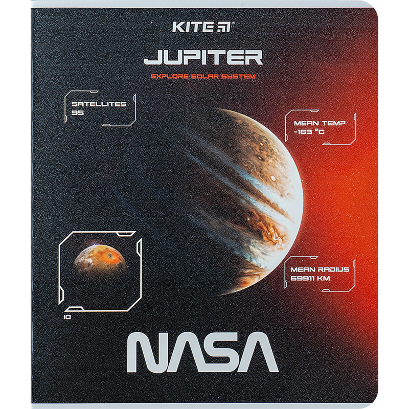Зошит шкільний Kite NASA 24 аркуша, клітинка NS24-238. Фото 7