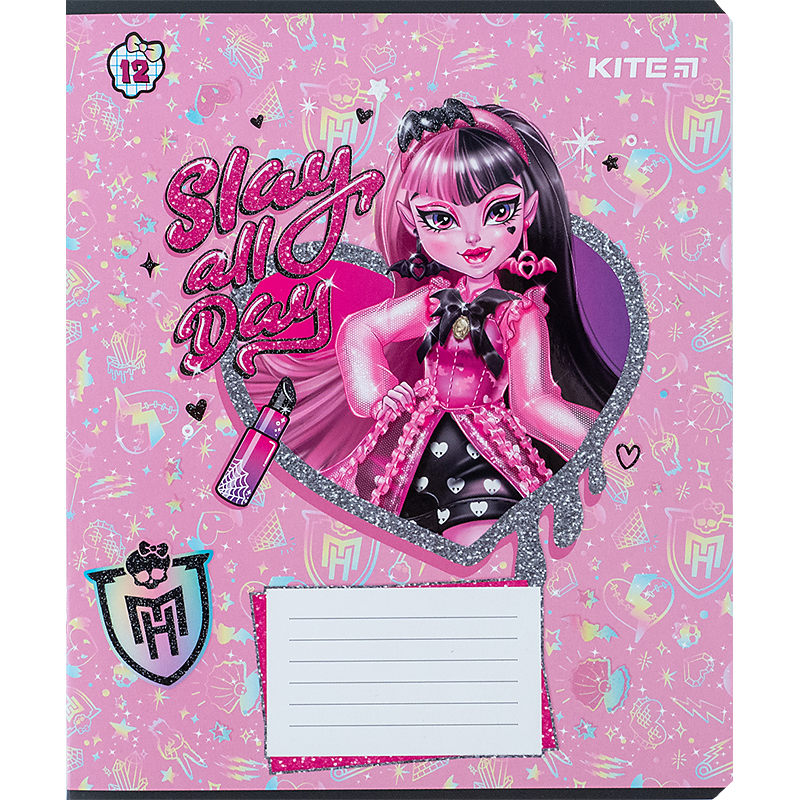 Зошит шкільний Kite Monster High 12 аркушів, клітинка MH24-232. Фото 12