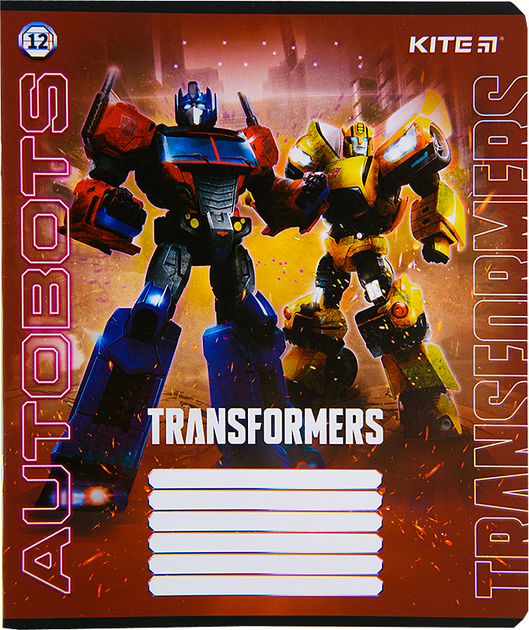 Зошит шкільний Kite Transformers 12 аркушів, лінія TF22-234. Фото 4