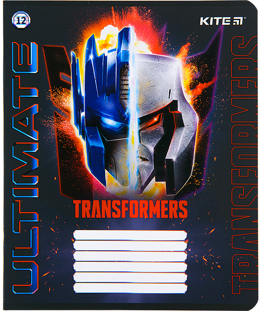 Зошит шкільний Kite Transformers 12 аркушів, лінія TF22-234. Фото 8