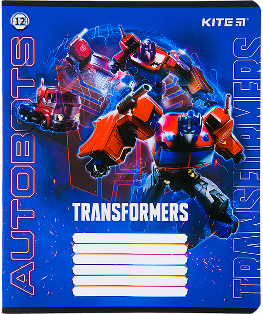 Зошит шкільний Kite Transformers 12 аркушів, лінія TF22-234. Фото 12