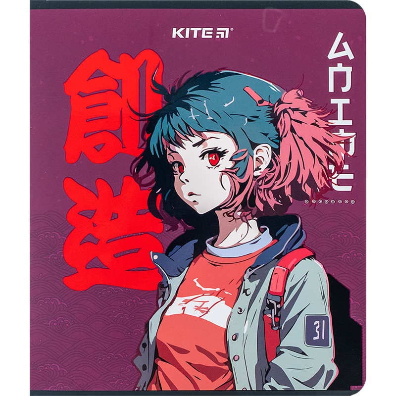 Зошит шкільний Kite Anime 24 аркуша, клітинка K24-238. Фото 4