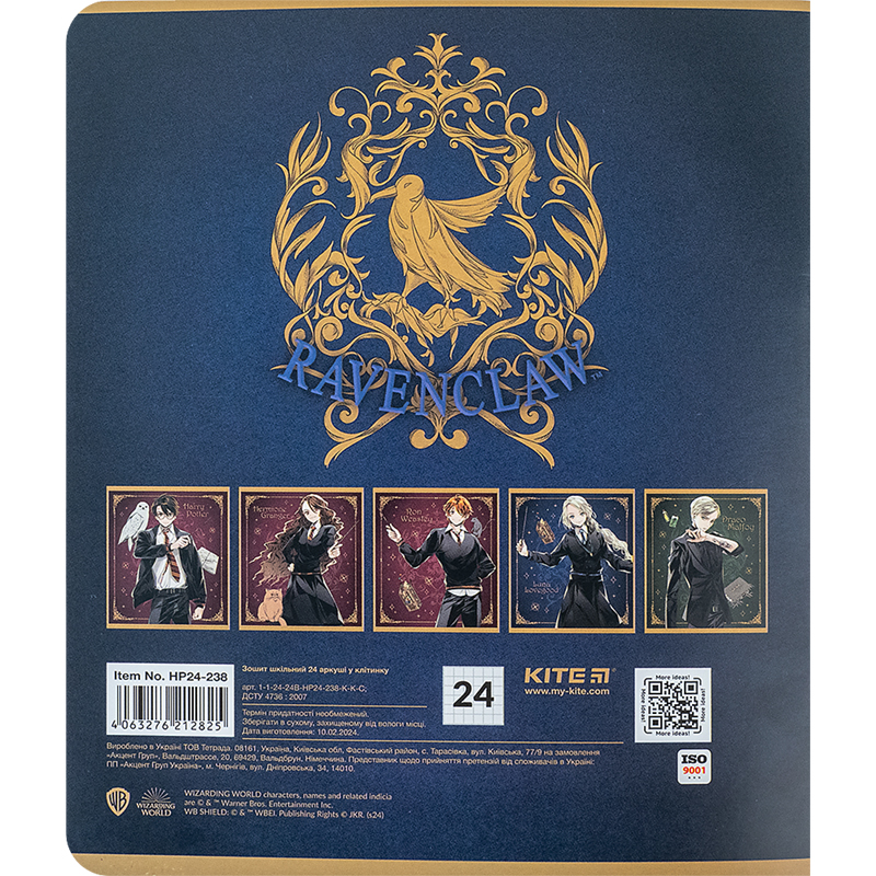 Зошит шкільний Kite Harry Potter 24 аркуша, клітинка HP24-238. Фото 11