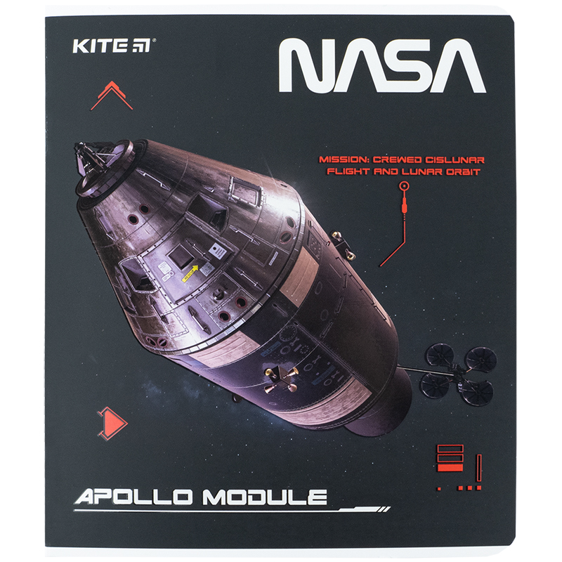 Зошит шкільний Kite NASA 48 аркушів, клітинка NS24-259. Фото 9