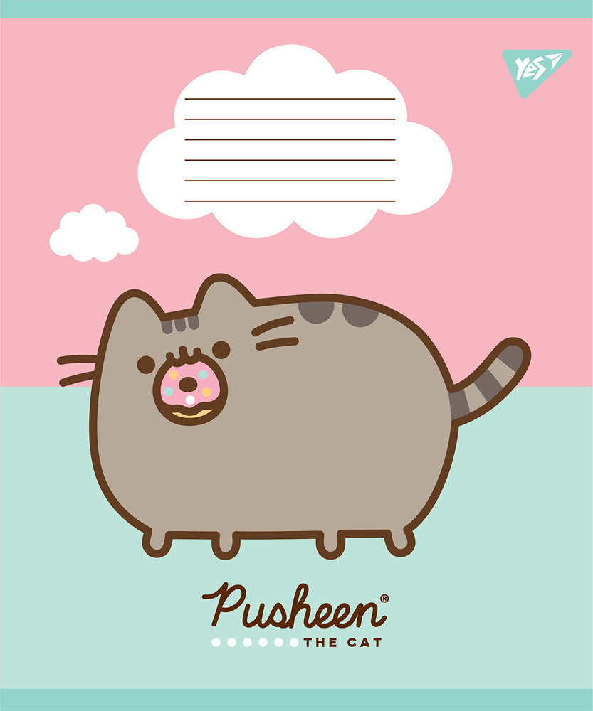 Зошит шкільний YES Pusheen12 аркушів лінія 766202