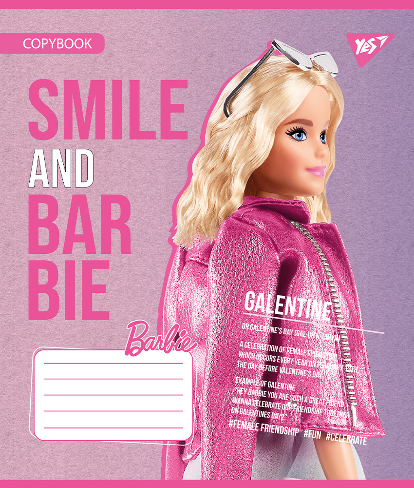 Зошит шкільний Yes Barbie А5 12 аркушів лінія 767224. Фото 3