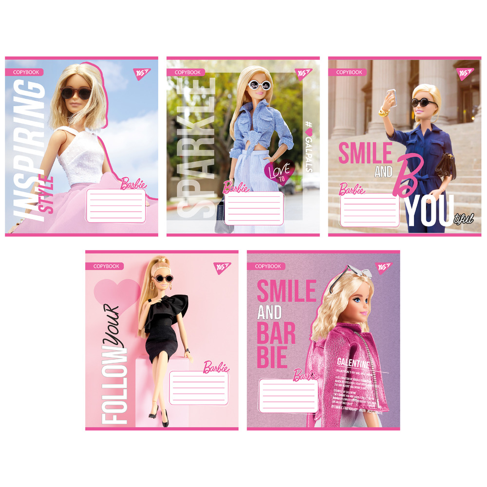 Зошит шкільний Yes Barbie А5 12 аркушів лінія 767224