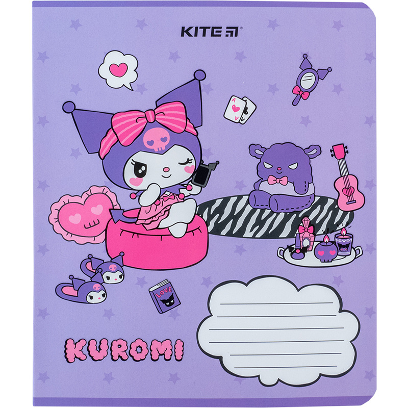Зошит шкільний Kite Kuromi 12 аркушів, клітинка HK24-232-2. Фото 8
