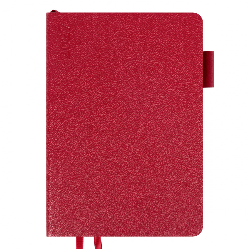 Щоденник діловий Leo Planner Binario А5 датований 2027 м'який бордовий 368 сторінок 252728. Фото 2