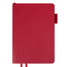 Щоденник діловий Leo Planner Binario А5 датований 2027 м'який бордовий 368 сторінок 252728. Фото 2