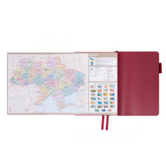 Щоденник діловий Leo Planner Binario А5 датований 2027 м'який бордовий 368 сторінок 252728. Фото 18