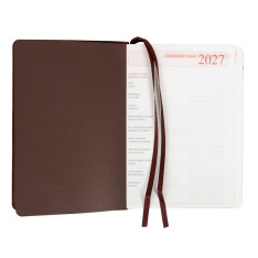 Щоденник діловий Leo Planner Case A5 датований 2027 інтегральний коричневий 368 сторінок 252744. Фото 5