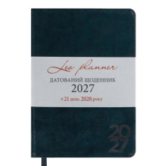 Щоденник діловий Leo Planner Case A5 датований 2027 інтегральний темний смарагд 368 сторінок 252745