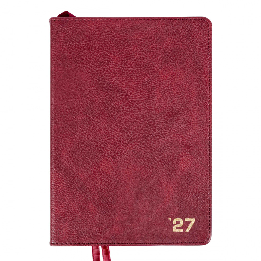 Щоденник діловий Leo Planner Prime А5 датований 2027 інтегральний бордовий 368 сторінок 252729. Фото 2