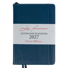 Щоденник діловий Leo Planner Legacy A5 датований 2027 твердий синій 368 сторінок 252734