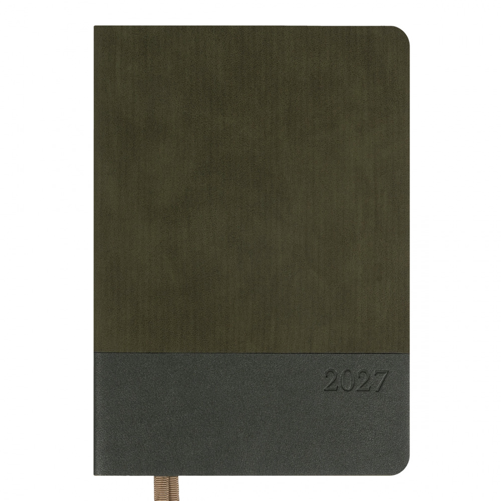 Щоденник діловий Leo Planner Velvet А5 датований 2027 м'який темно-зелений 368 сторінок 252721. Фото 2