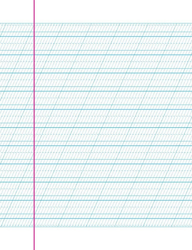 Книга Каліграфічний зошит-шаблон. Стандартний розмір графічної сітки. Бордовий. Фото 3