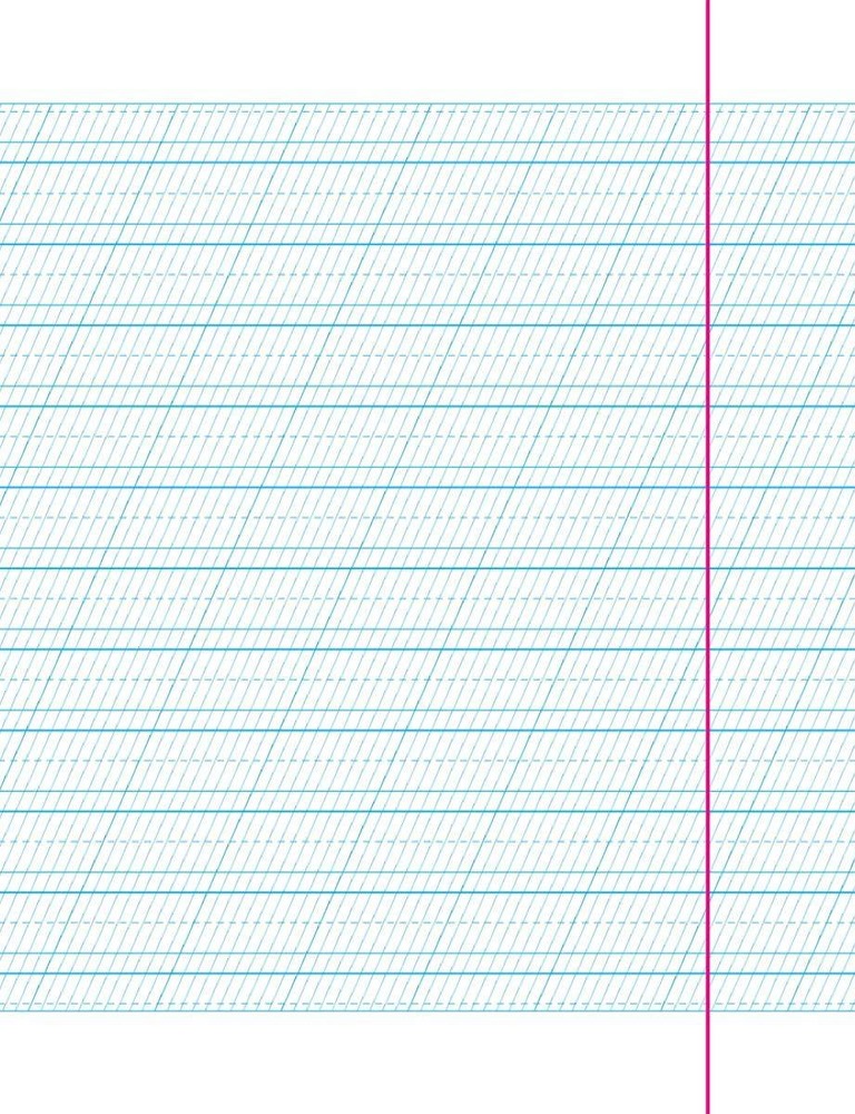 Книга Каліграфічний зошит-шаблон. Стандартний розмір графічної сітки. Бордовий. Фото 4