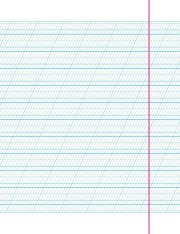 Книга Каліграфічний зошит-шаблон. Стандартний розмір графічної сітки. Бордовий. Фото 4