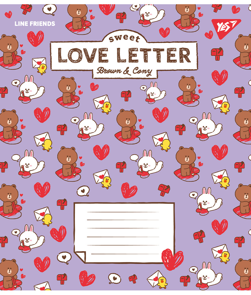 Зошит шкільний Yes Line Friends 12 аркушів клітинка 766920. Фото 5