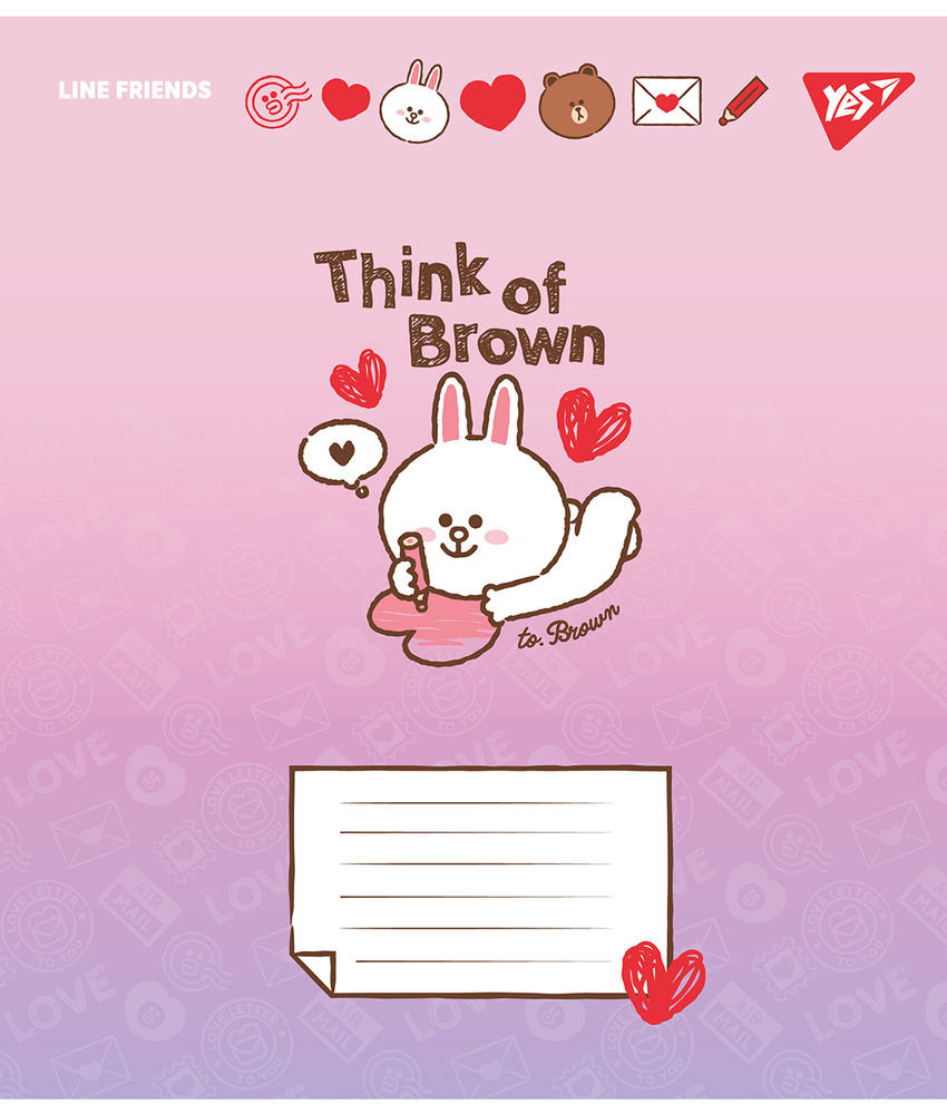 Зошит шкільний Yes Line Friends 12 аркушів клітинка 766920. Фото 3